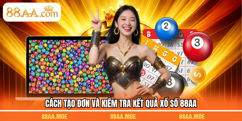 Cách tạo đơn và kiểm tra kết quả xổ số 88AA